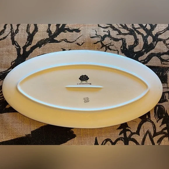 Anthropologie The Bistro Tile Stoneware Serving Platter: Halloween Edition